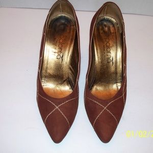 Paloma Brown Suede Pumps Italy 7 M